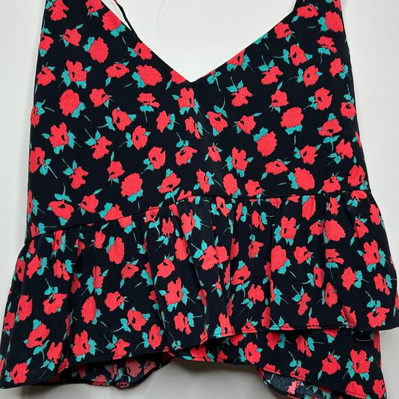 ASOS Cropped Floral Print Tank Size 12 - Picture 2 of 6